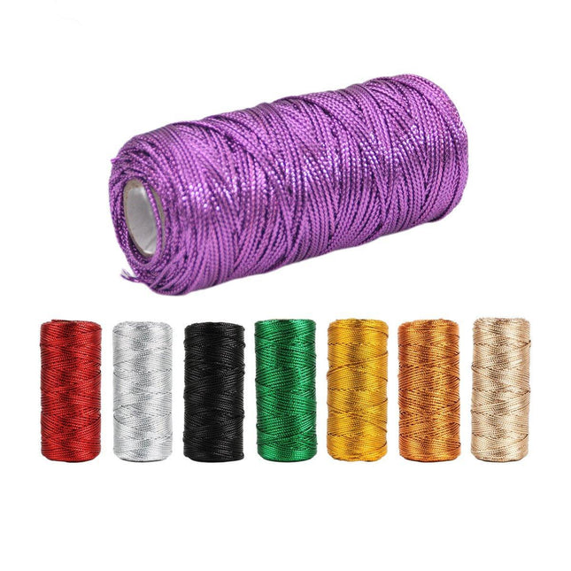 100m 16Strand Tag Ribbons Rope Craft Wedding Gift Wrapping Cord DIY Decor String