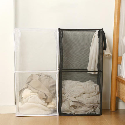 Foldable Laundry Washing Clothes Storage Bag Hamper Basket Bin Organiser - Aimall