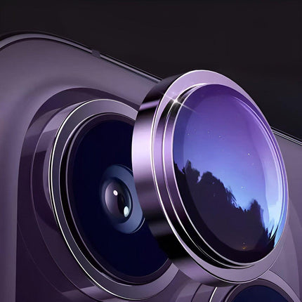 For Apple iPhone 15 Pro/Pro Max Camera Lens Protector Glass Screen Metal Ring