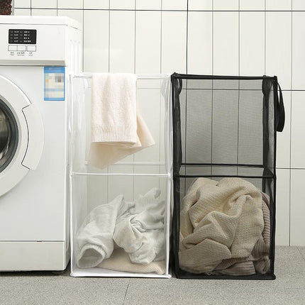 Foldable Laundry Washing Clothes Storage Bag Hamper Basket Bin Organiser - Aimall