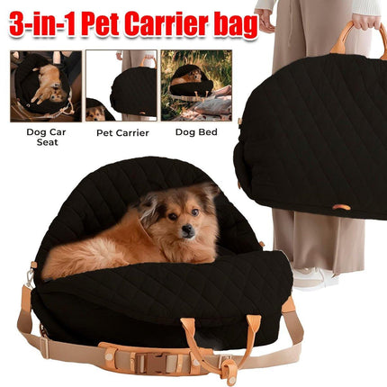 Large 3 in 1 Pet Travel Bag Portable Carrier and Soft Cage for Dogs and Cats