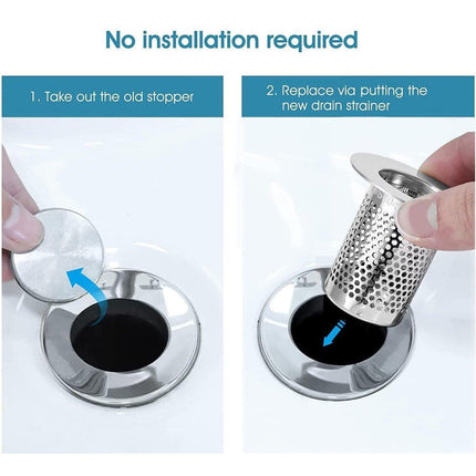 Bathroom Floor Drain Filter Anti-Blocking Hair Catcher Shower Sink Mesh Basket