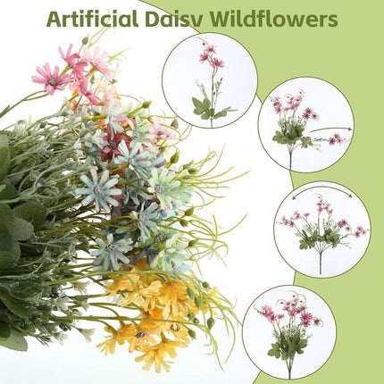 6x Artificial Small Soft Chrysanthemum Home Office Daisy Flower Party Decor DIY