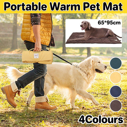 Pet Mat Warm Dog Mat Foldable Storage Kennel Mat Soft Cushion for Pet Bed