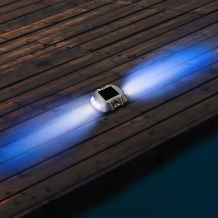 Waterproof Solar LED Powered Road Step Light Dock Light for Outdoor Driveway Dec - Aimall