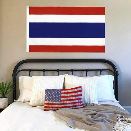 Large Thailand Thai Flag Heavy Duty Outdoor 90 X 150 CM - 3ft x 5ft - Aimall