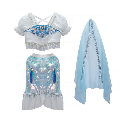 Summer Princess Hanfu Dress for Girls Cute Chinese Traditional Outfit