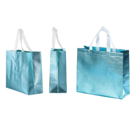 25PCS Embossed Non-Woven Tote Bag Fashion Shopping Gift Packaging Bag