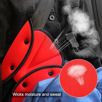 Foldable Car Seat Belt Triangle Retainer Buckle for Child Safety Shoulder Strap