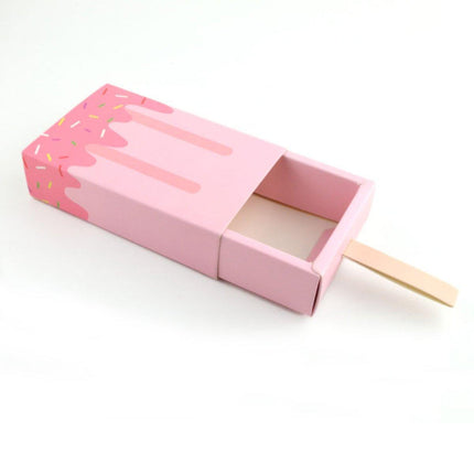 50PCS Creative Ice Cream Candy Gift Boxes Fruit Shaped Party Favor Packaging Box