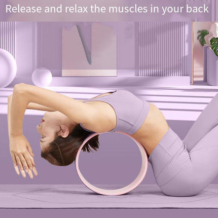 Yoga Wheel Back Roller for Pilates Open Shoulder Widened Circle Back Massage