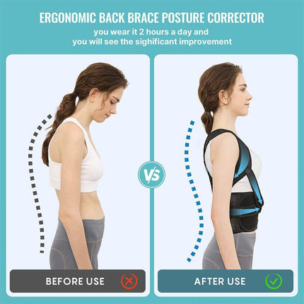 Adjustable Back Posture Corrector Support Belt for Unisex Hunchback Correction