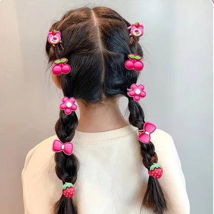 Cute hair bands with cartoon bear and strawberries design