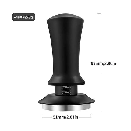 Adjustable Coffee Tamper with Scale Constant Pressure Espresso Powder Press Tool