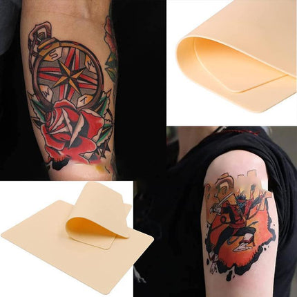5-100x Tattoo Skin Fake Practice Eyebrow Art Double Sides Silicone For Beginner - Aimall