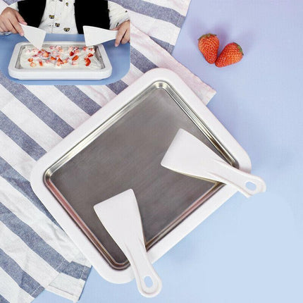 Ice Cream Maker Yogurt Frozen Pan Mini Fried Yogurts Machine Rolled Homemade DIY - Aimall