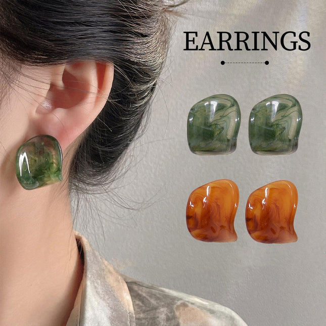 Square Earrings Fashion Jewelry for Women and Girls Modern Geometric Design