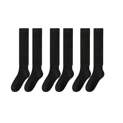 3Pairs Warm Calf Socks Stack Stockings Winter Fall Over Knee High Thick Socks Set