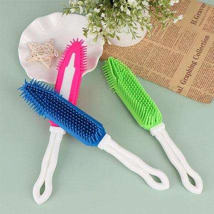 3PCS Pet Hair Remove Brush Car Detailing Brush Portable Dog Rubber Massage Brush