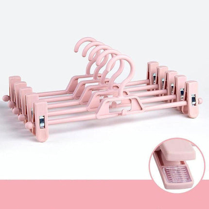 Seamless Household Retractable Pants Rack Buckle Clothes Clip Inner Hanger