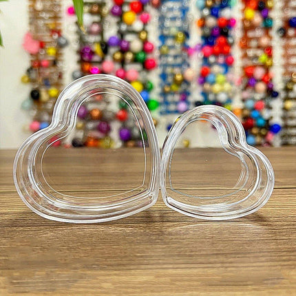 20pcs Heart Shaped Plastic Gift Packaging Boxes for Candy Jewelry and Favors