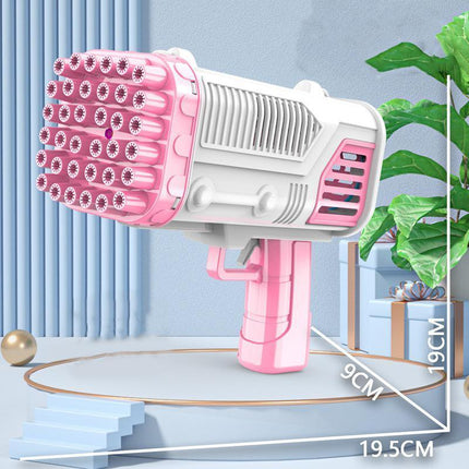 36 Holes Bubble Gun Automatic Gatling Soap Water Bubble Machine Outdoor Party - Aimall