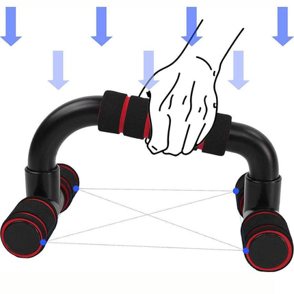 H Shaped Push Up Bars Home Fitness Equipment for Chest Arm Shoulder Training