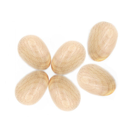 6pcs Musical Percussion Instruments Wooden Egg Shakers Rhythm Rattle For Kid Toy