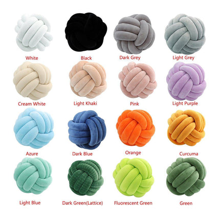 Three-Strand Braided Round Pillow Sofa Cushion Decorative Pillow for Living Room
