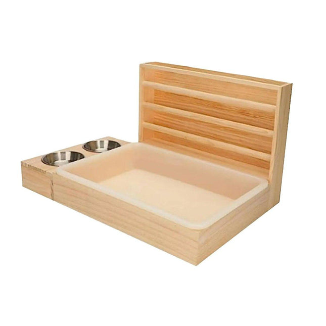 Rabbit Feeder Box Small Animal Feeder for Pet Feeding Storage Home Use Durable