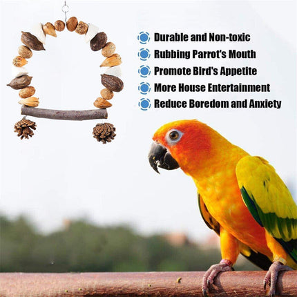 Parrot Chew Toy For Training Climbing Grinding Teeth Relief Durable Bird Toy