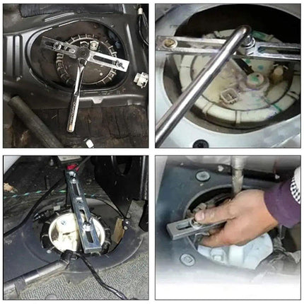 Adjustable Universal Fuel Tank Cover Removal Tool 3 Claws Gasoline Pump Wrench