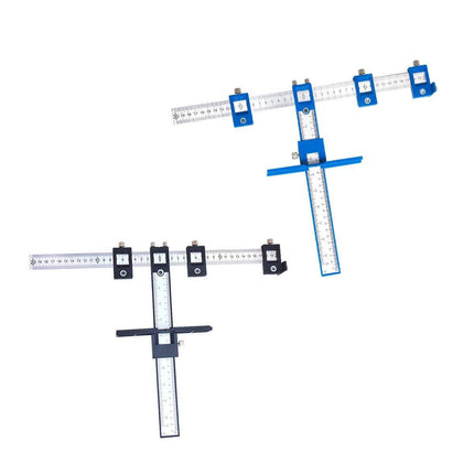 Furniture Carpentry Drill Guide Punch Locator Woodworking Hole Locator Ruler