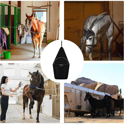 Equestrian Stable Bucket Bag Outdoor Horse Riding Bucket Bag for Horse Supplies