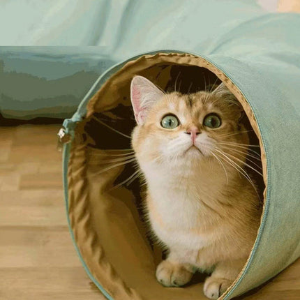 Large Multi-Functional Cat Tunnel Bed and Cat Toy Interactive Pet Playhouse