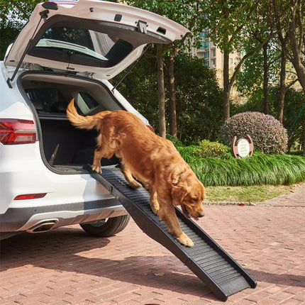 Dog Ramp Pet Car Suv Travel Stair Step Foldable Portable Lightweight Ladder - Aimall