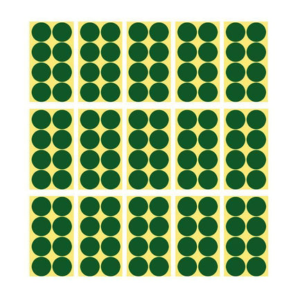 8/13/25/50mm Colour Sticker Dots Adhesive Round Labels Circular Scrapbooking Green - Aimall