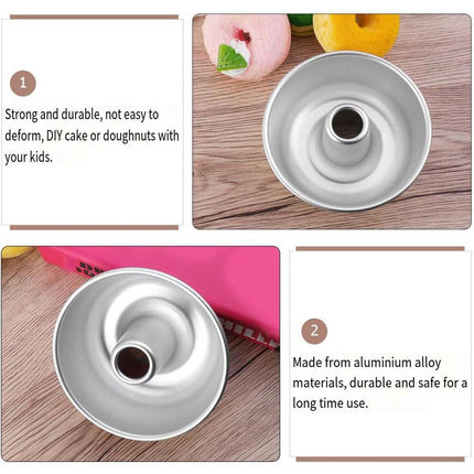 8 Inch Hollow Cake Mould Baking Tool Nonstick Round Mould for Baking Pastry
