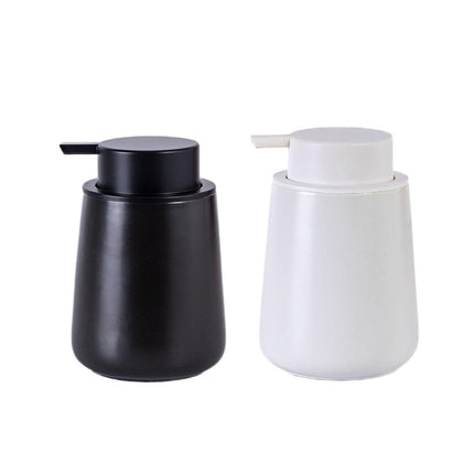 400ML Ceramic Stoneware Soap Dispenser Modern Design Lotion Pump Manual Bathroom