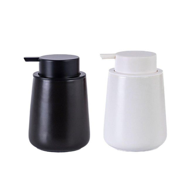 400ML Ceramic Stoneware Soap Dispenser Modern Design Lotion Pump Manual Bathroom