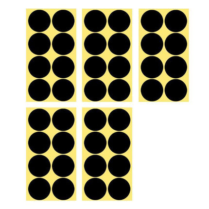 8/13/25/50mm Colour Sticker Dots Adhesive Round Labels Circular Scrapbooking Black - Aimall