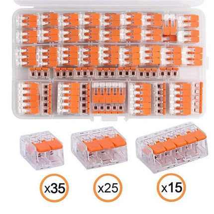 75PCS 221 Electrical Connector Wire Block Clamp Terminal Cable 2/3/5Way HOT - Aimall