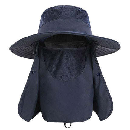 2PCS Outdoor Fisherman Hat Men Women Sun Protection Fishing Cap Bucket Hat