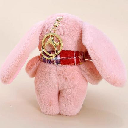 Cartoon Rabbit Doll Plush Toy Key Chain Accessories Bag Pendant Gift Keychain - Aimall