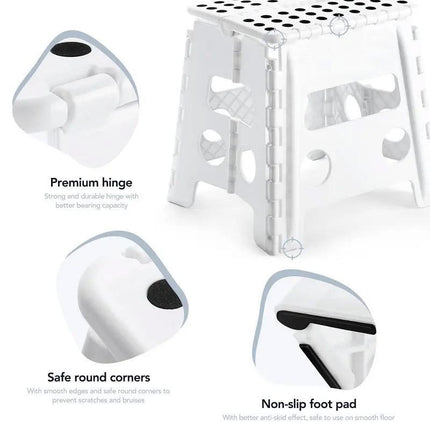 Portable Folding Plastic Stool Lightweight Collapsible Chair for Outdoor Travel