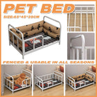 Durable Dog Kennel Bed Frame Raised Pet Bed for Small and Large Dogs Outdoor Use