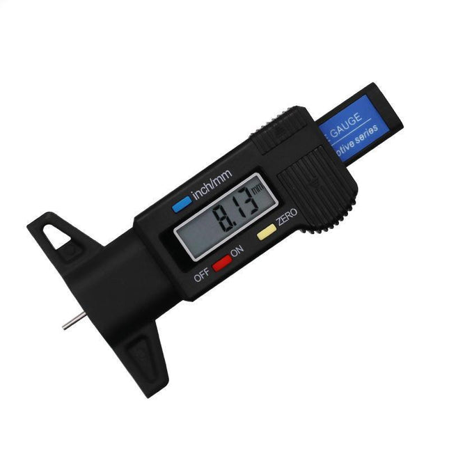 Car Digital Depth Measure Gauge Tyre Tread Brake Pad Shoe Caliper LCD Display - Aimall