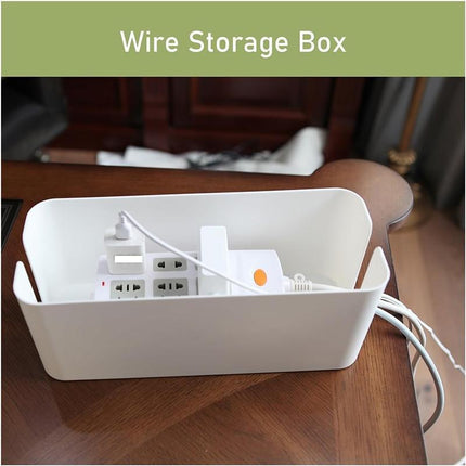 Large Cable Wire Storage Box Case Cord Management Socket Safety Tidy Organizer - Aimall