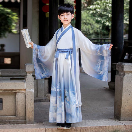 Kids Ancient Chinese Traditional Hanfu Dress Tang Suit Cosplay Costume Dress - Aimall