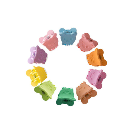 10Pcs Mini Hair Clips Girls Hairpin Clamps Plastic Claws Mix Colour Ladies Kids - Aimall